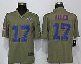 Nike Bills 17 Josh Allen Olive Salute To Service Limited Jersey,baseball caps,new era cap wholesale,wholesale hats